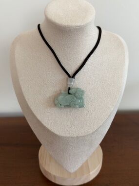 Certified Grade A Burma Jade Dragon Pixiu Pendant Necklace